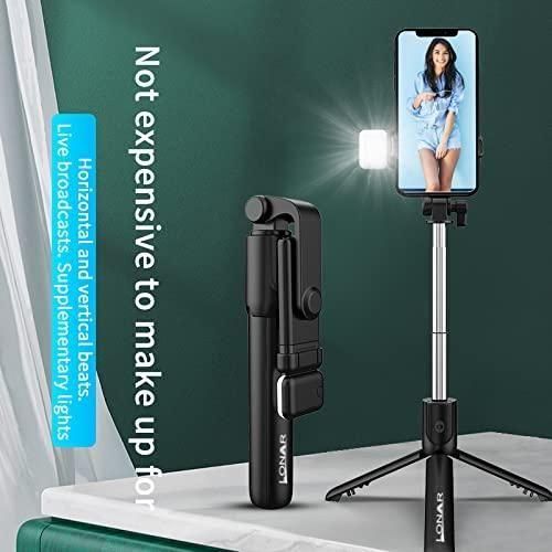 Extendable Flash 3-in-1 Selfie Stick Tripod with Bluetooth Remote (Premium)