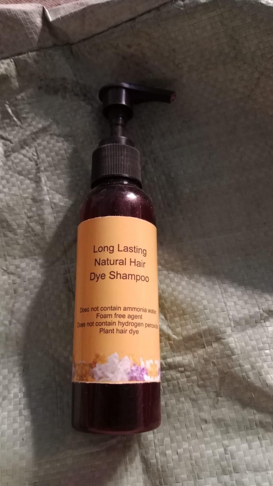 Long Lasting Natural Hair Dye Shampoo - Color + Care in One Wash (Pack of 2)