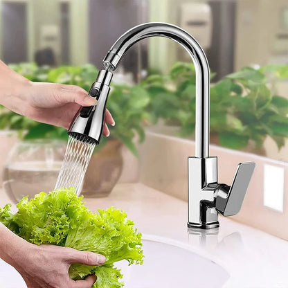 3 in 1 Kitchen Sink Faucet | Rotate, Rinse & Save Water | Easy Fit for Any Sink