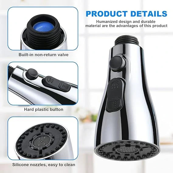 3 in 1 Kitchen Sink Faucet | Rotate, Rinse & Save Water | Easy Fit for Any Sink