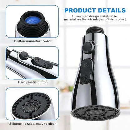 3 in 1 Kitchen Sink Faucet | Rotate, Rinse & Save Water | Easy Fit for Any Sink