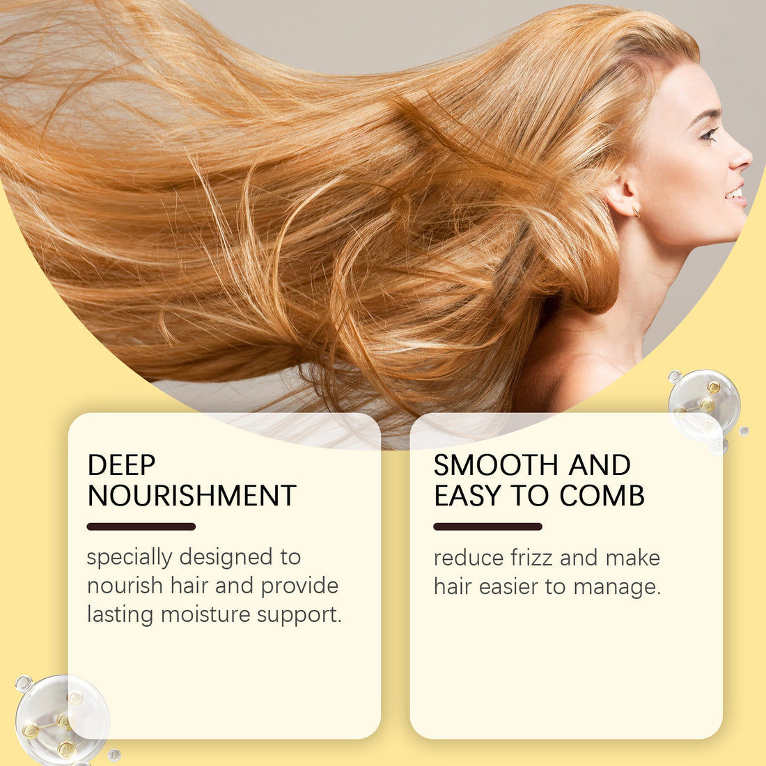 Long Lasting Natural Hair Dye Shampoo - Color + Care in One Wash (Pack of 2)