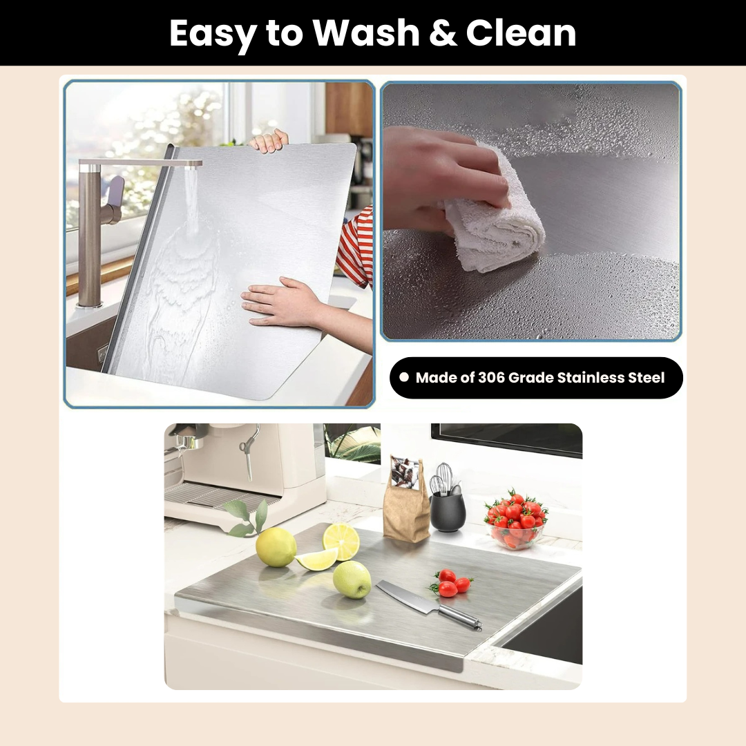 Stainless Steel Chopping Board | Durable, Hygienic & Built to Last